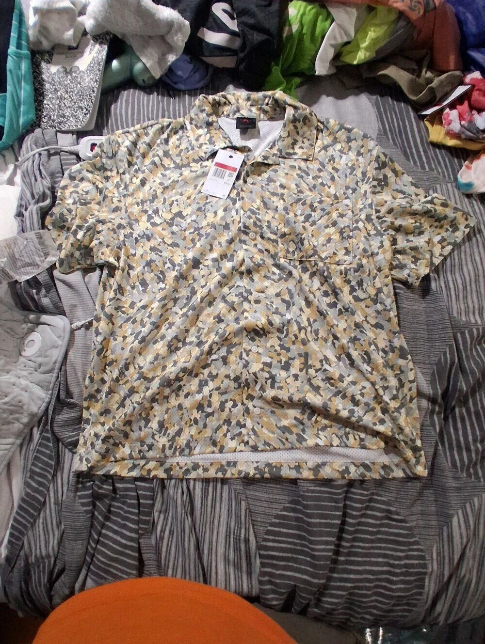 Jordan Sport Camouflage Two-Piece Large Shirt & XXL Shorts Set - Beige Multi